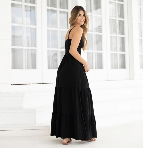 Blanco By Nature Nora Made In Peru 100% Cotton Maxi Dress XL - Picture 2 of 9